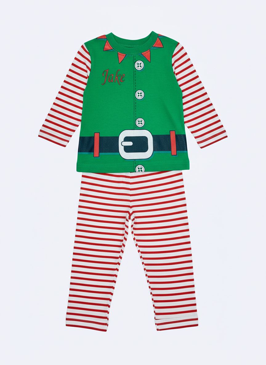 Personalised Elf pyjamas