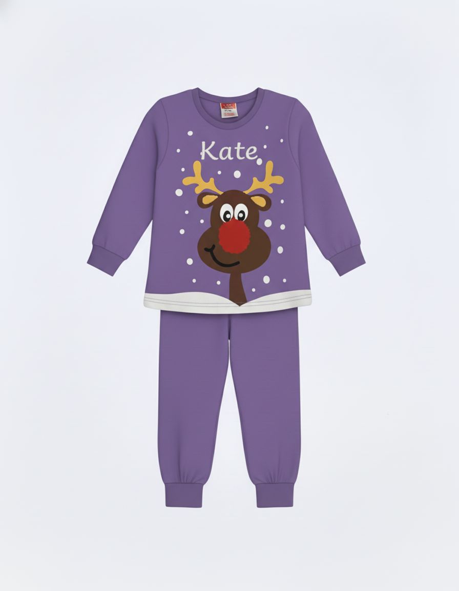 Purple Reindeer pyjamas
