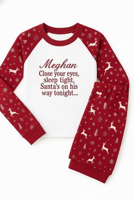 Personalised Matching Family Pyjamas