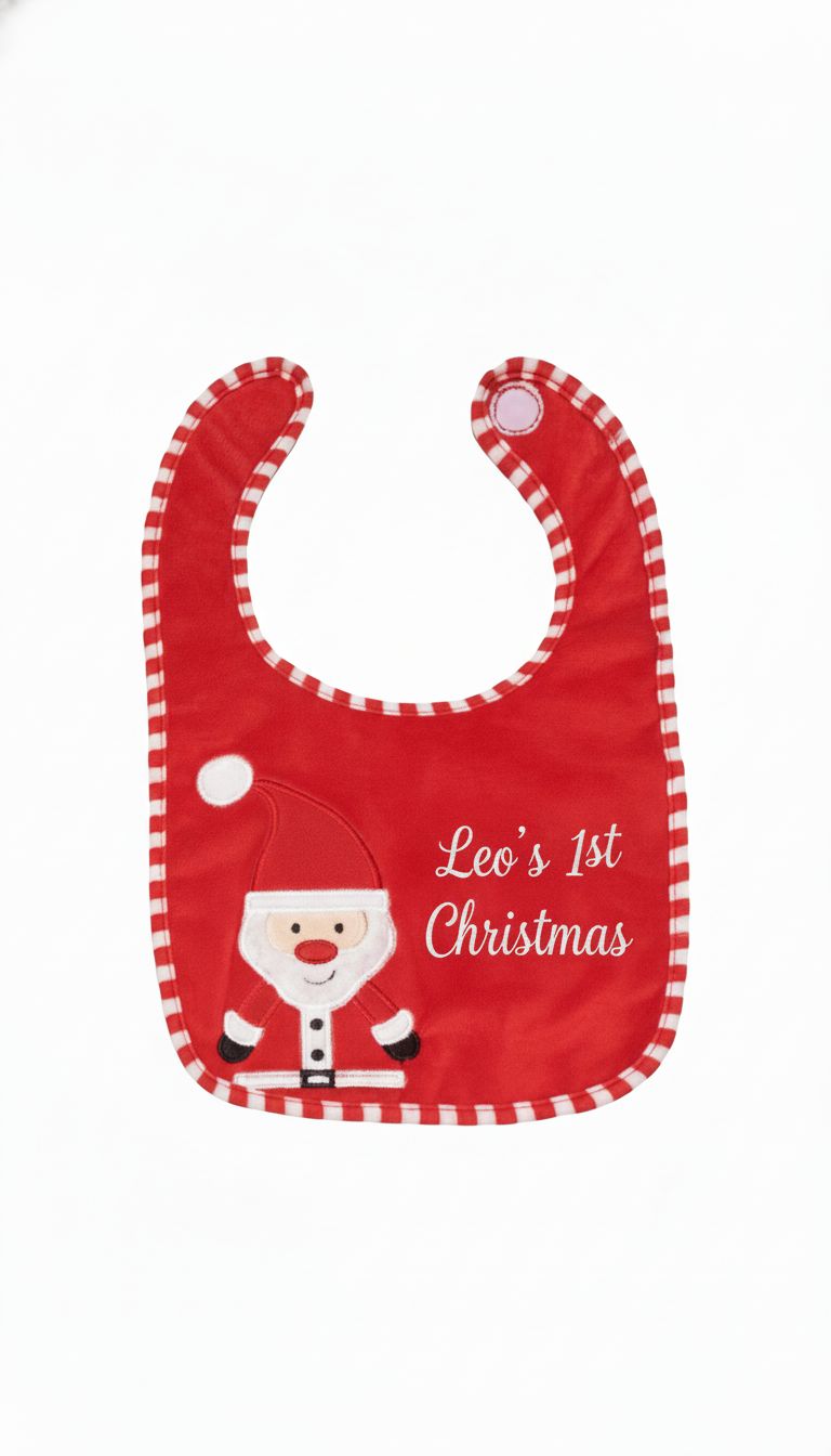 Personalised Santa Christmas Bib