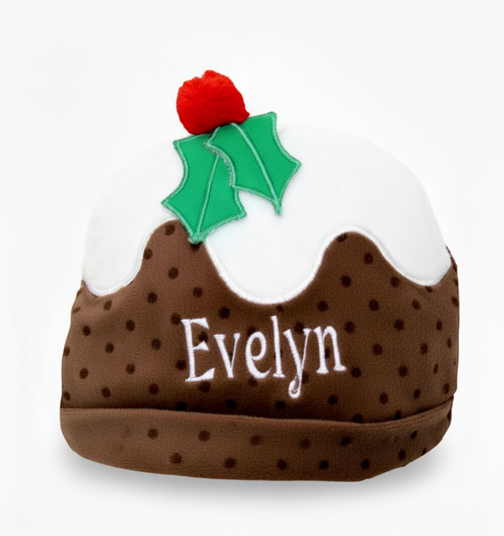 Christmas Pudding Velvet Hat