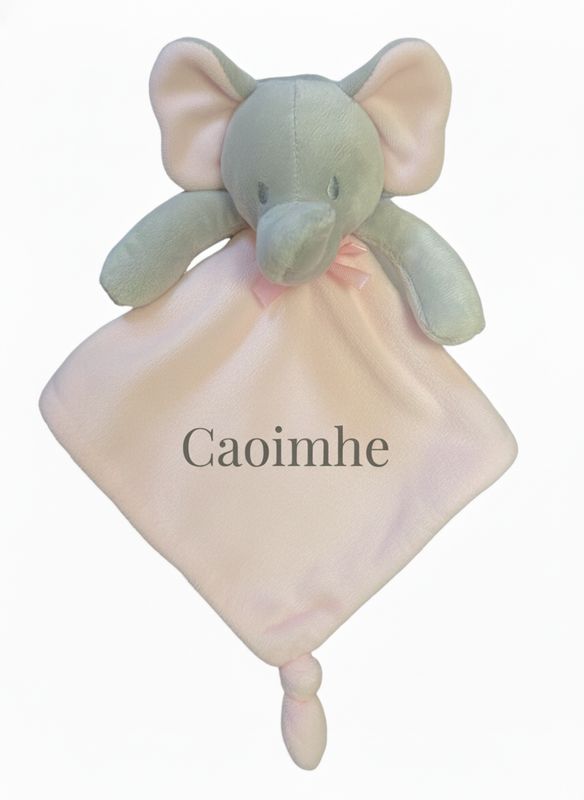 Personalised Pink Elephant Comforter
