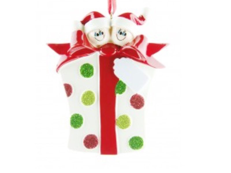 Gift Family of Two Christmas Tree Ornament
