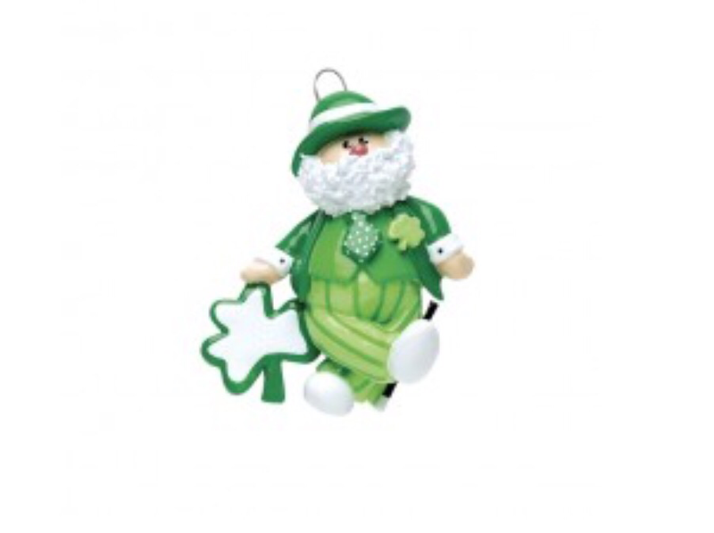 Irish Santa ornament