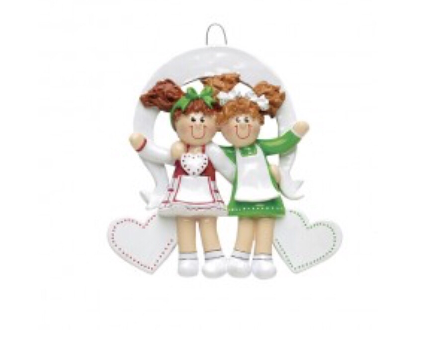 Personalised Friends/sister Christmas Tree Ornament