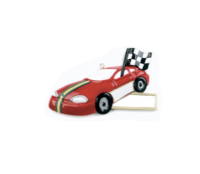 Racing car ornament