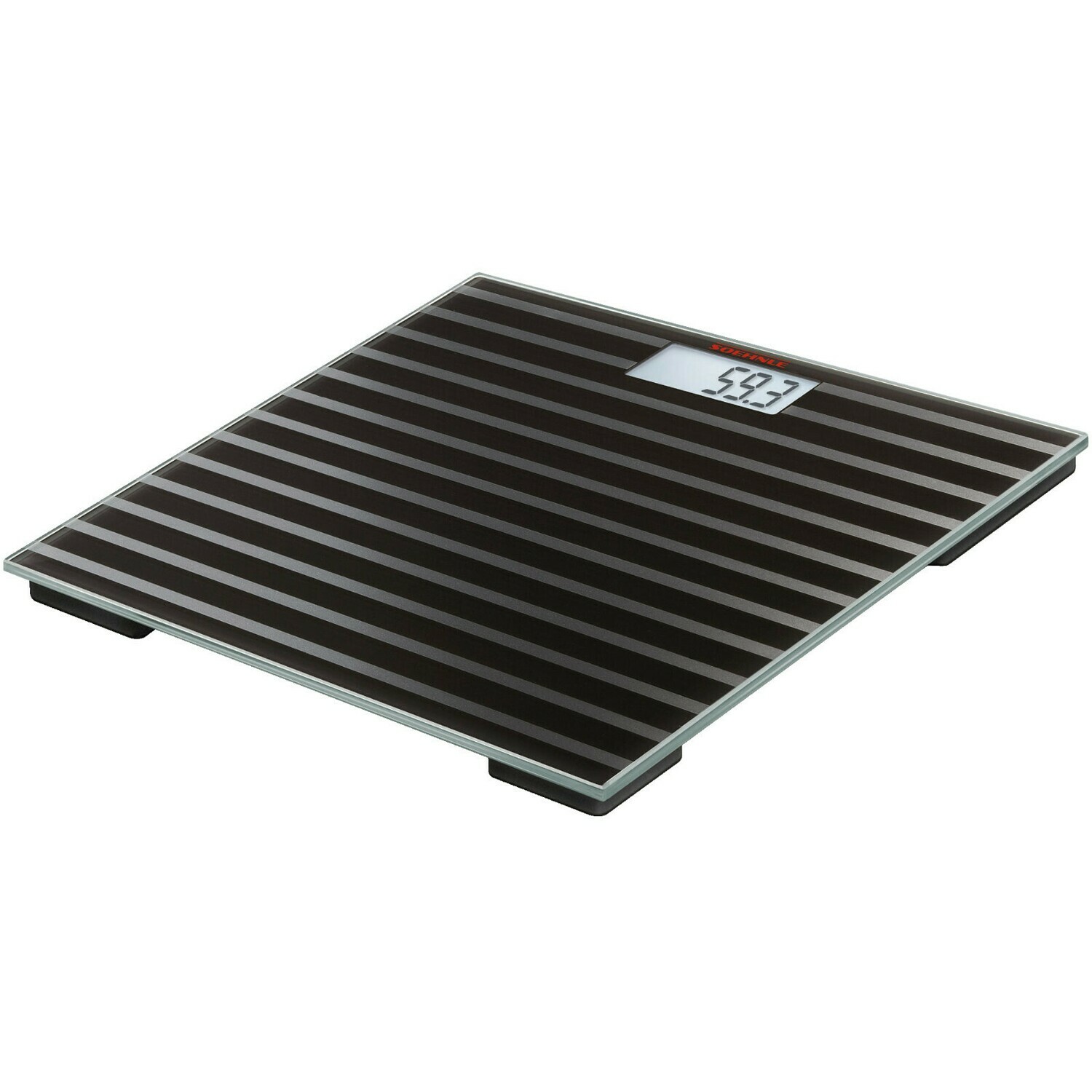Soehnle Maya Black Stripes Digital Bathroom Scale 63357