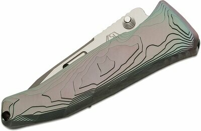Rockstead SAI-T-ZDP Japanese Folding Knife 3.125" ZDP-189 Mirror Finish Tanto Blade, DLCP Coated Titanium Handles - SAI-T-ZDP-DP (PRE ORDER)