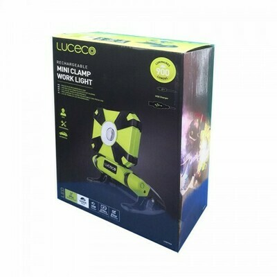 Luceco LCWR9G60 Rechargeable Mini Clamp Work Light
