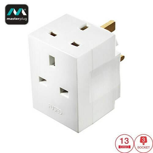 Masterplug 3 Socket 13A Fused Adapter (MSF3-MP)