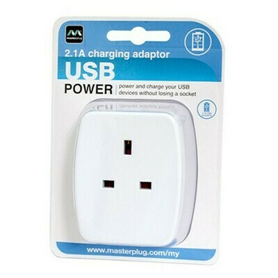 Masterplug 2 USB (2.1mAh) 3-Pin Adapter AUSBW2-MPA