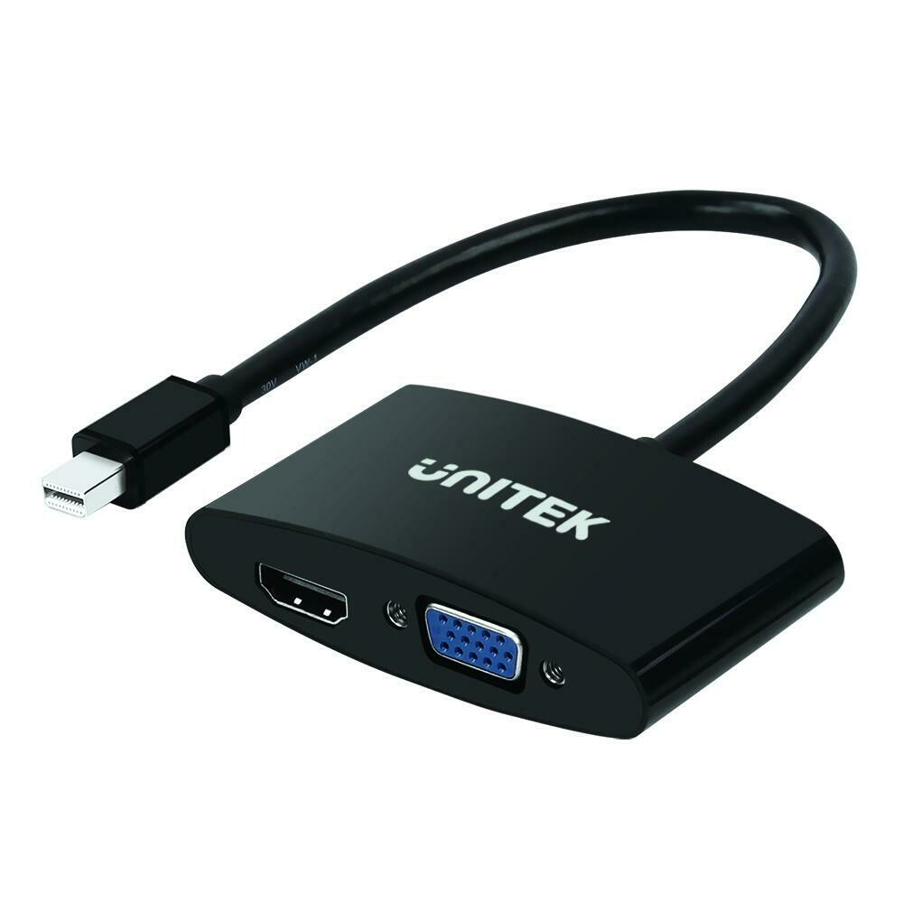 Unitek Mini DisplayPort to VGA + HDMI Converter  Y-6328BK