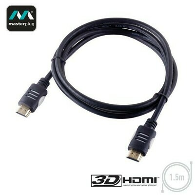 Masterplug HDMI Male to HDMI Male1.5M Cable HDMI15-MP