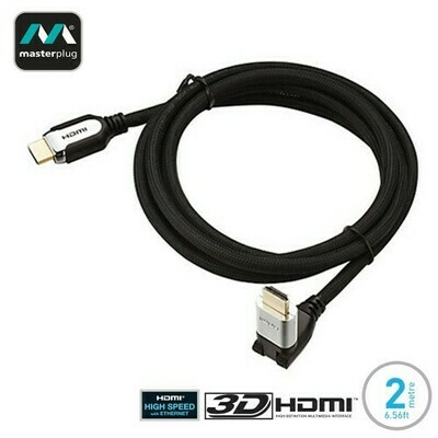 Masterplug HDMI Male to HDMI Male High Performance Adjustable 2M Cable HPHDMIA2-MP