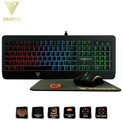 Gamdias Hermes E1A 3 in 1 Gaming Combo Mechanical Keyboard, Mouse and Mouse Pad (HERMES E1A)