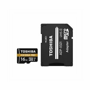Toshiba Exceria Pro M501 UHS-II U3 (R270) W Adaptor, Capacity: 16GB