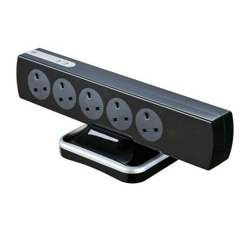 Masterplug 10 Gang 2 USB (3.1mAh) Switch Surge Protector 2 Meter Extension Leads SRGTOWSU102PB