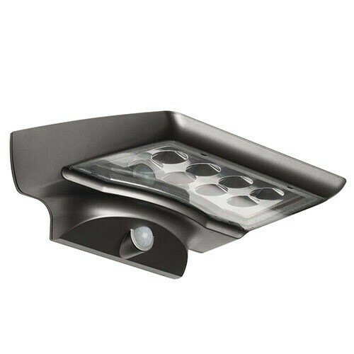 Luceco LEXD1540 Wall Light w/Solar Panel Exterior Decorative Light