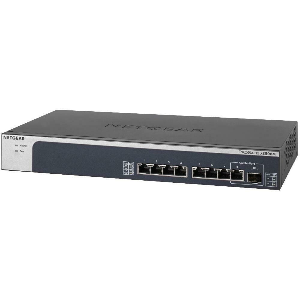 Netgear  8-Port 10G Multi-Gigabit Ethernet Unmanaged Switch XS508M-100EUS