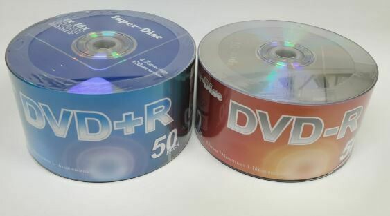 Super Disc DVD+R DVD-R 16X 4.7GB 120Min DVDR DISC 100 PCS / PACK