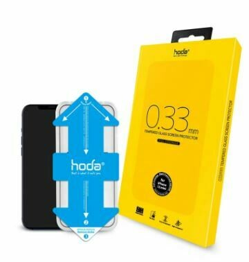 Hoda iPhone 12 Series 0.33mm 2.5D Full Coverage Glass Screen Glass Screen Protector (5.4"/6.1"/6.7) with Helper