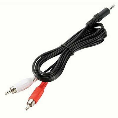ROSS 3.5mm STEREO (M) TO 2 PHONO (M) CABLE 1.5M PHSMJ15-RO