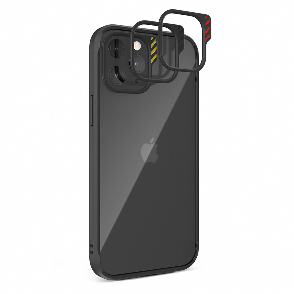 JTLegend Hybrid Cushion DX Case For IPhone 12 Series, Color: Black