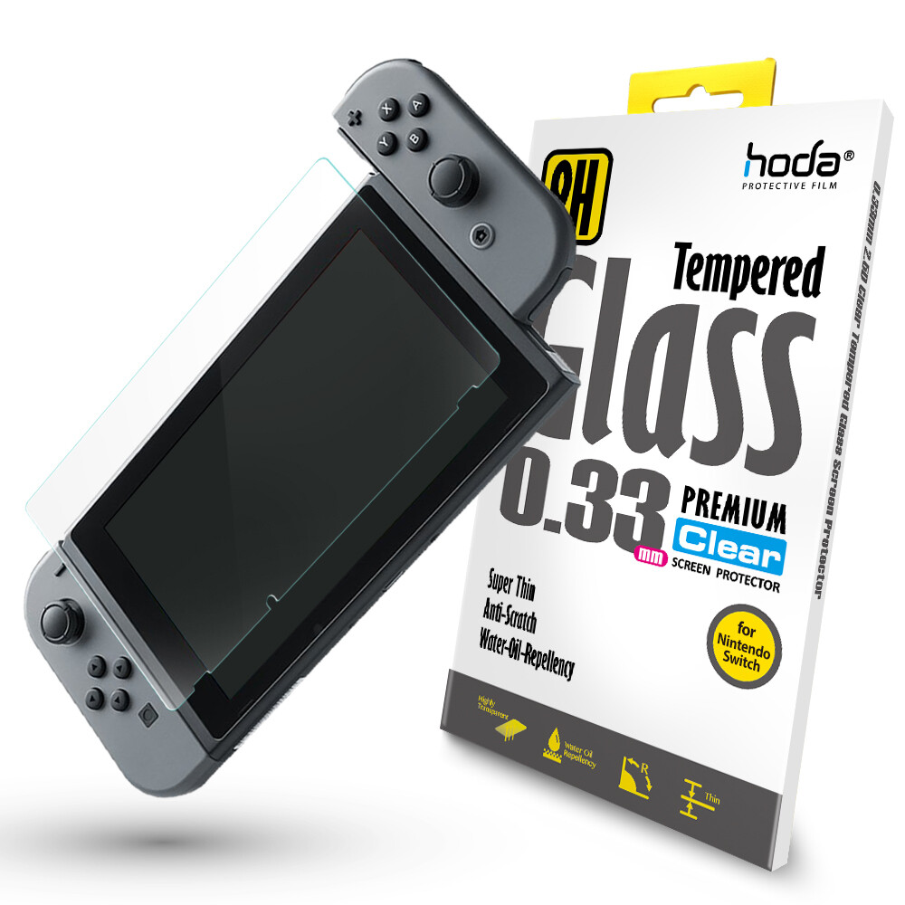 Hoda 0.33mm Clear Tempered Glass Nintendo Switch