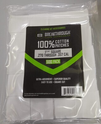 Breakthrough Square Cotton Patches - 1-3/4" x 1-3/4" - 500pcs BT-CP-S-1-3/4"-500
