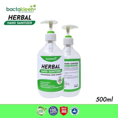 Bactakleen Herbal Hand Sanitizer (500ml)