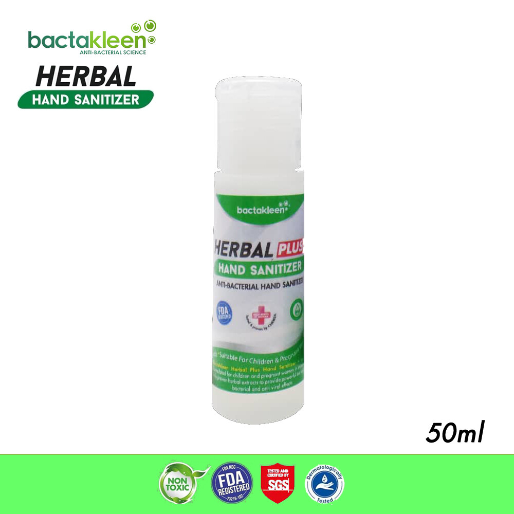 Bactakleen Herbal Hand Sanitizer (50ml)