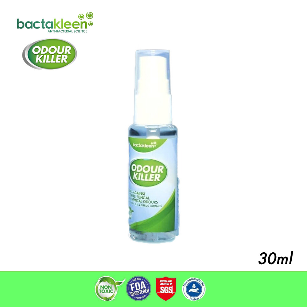 Bactakleen Odour Killer Loxic Wafer Based Deodorising Spray (30ml)