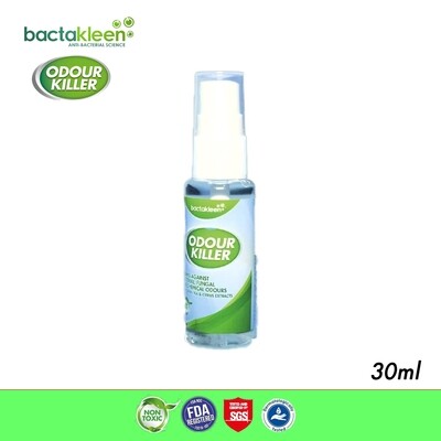 Bactakleen Odour Killer Toxic Water Based Deodorising Spray (30ml)