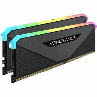Corsair VENGEANCE® RGB RT 16GB (2 x 8GB) DDR4 DRAM 3600MHz C16 Memory Kit – Black
 CMN16GX4M2Z3600C16