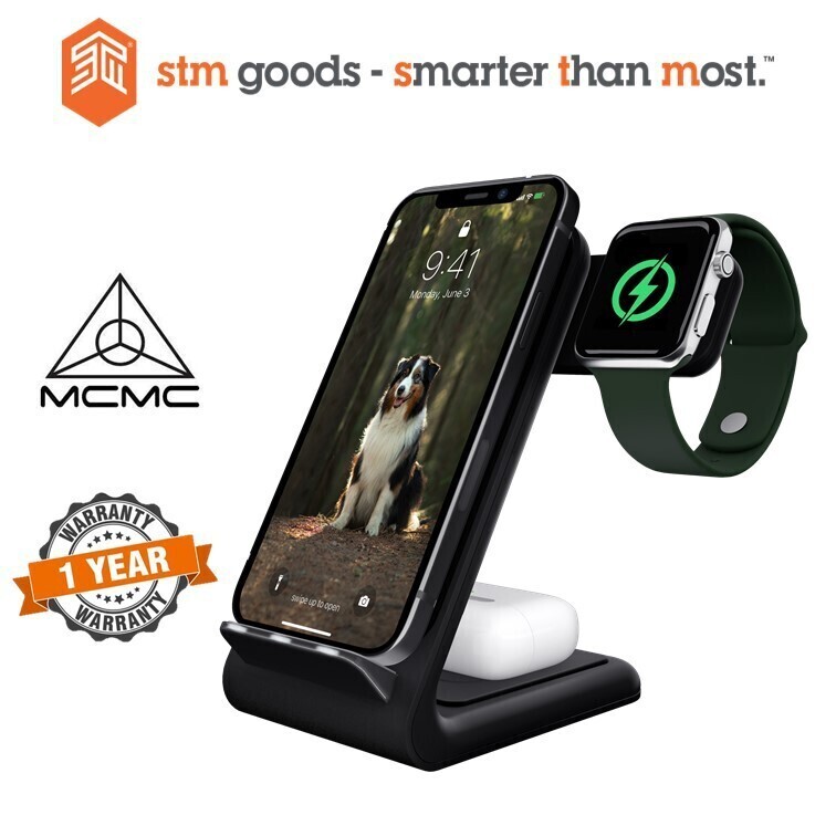 STM ChargeTree Swing 2 Year Warranty 3-In-1 Wireless Qi Charging Fast Charger Charging Station