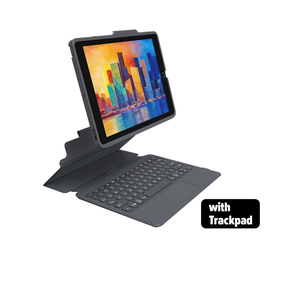 Zagg Pro Keys Wireless Keyboard With Trackpad & Detachable Case For IPad 10.2" (7th - 8th Gen)
