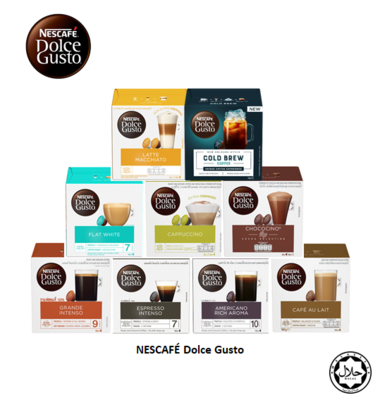 Nescafe Dolce Gusto Cafe Au Lait Coffee 16 Capsules Per Box