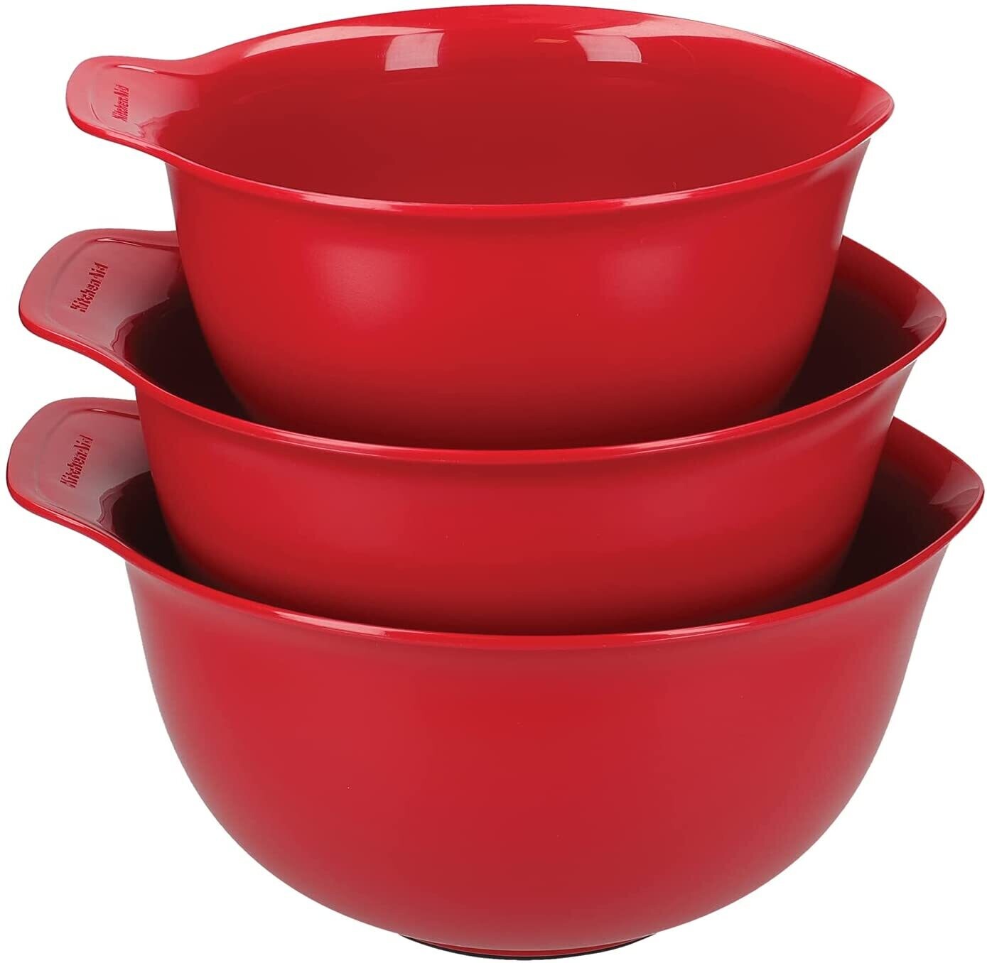 KitchenAid Set of 3 Mixing Bowls (Empire Red) KQG175OSERE