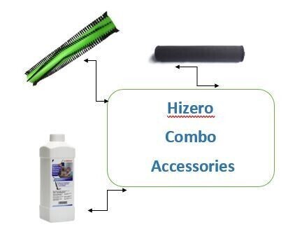 Hizero Accessories Combo Set (Brush Roller+Cleaning Solution+Cleaning Roller) for F803 Vacuum Cleaner