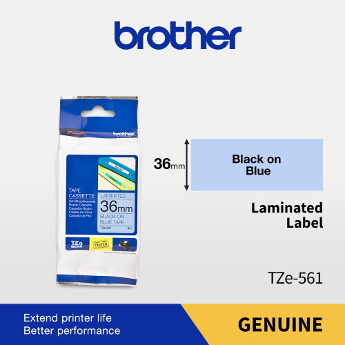 Brother  Black On Blue TZe-561 36mm