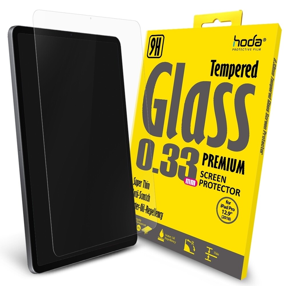 Hoda 0.33mm Full Coverage Tempered Glass for Apple IPad Pro 12.9" 2018