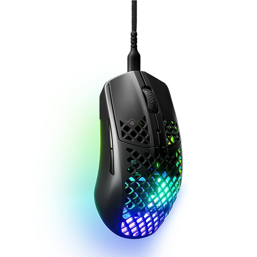 STEELSERIES AEROX 3 2022 EDITION RGB ULTRA LIGHTWEIGHT GAMING MOUSE AQUABARRIER PROTECTION WIRED/WIRELESS MICE