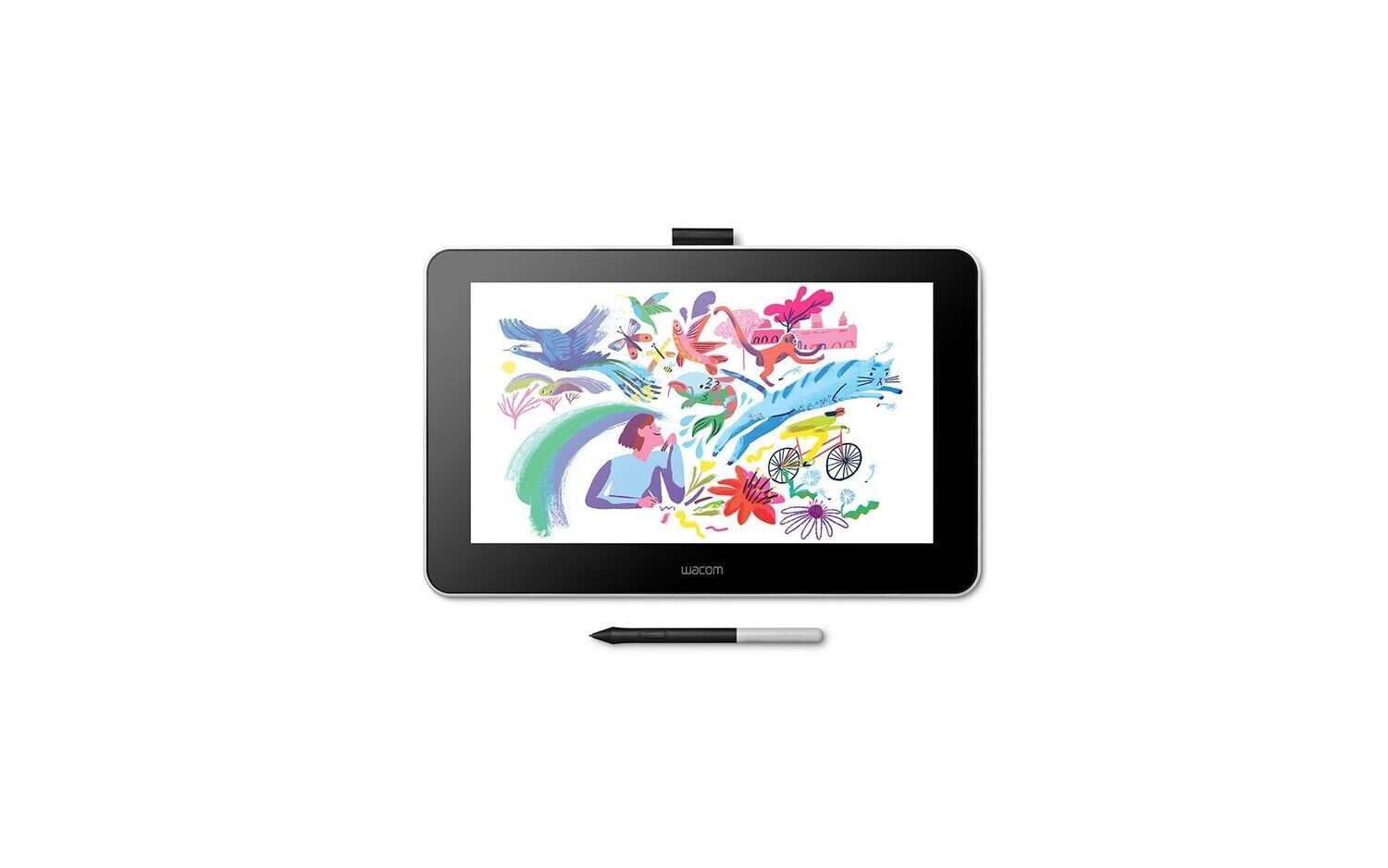 Wacom One (DTC133W0C) 13" LCD Graphic Drawing Tablet for Digital Art and Writing (Supports Windows, Mac and Android)