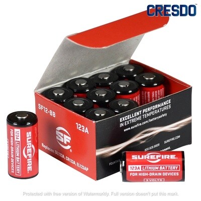 Surefire SF123A Lithium Batteries (12 pcs per box)