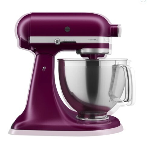 KitchenAid Artisan 4.8L Tilt Head Stand Mixer with Twin Bowls (Beetroot)
