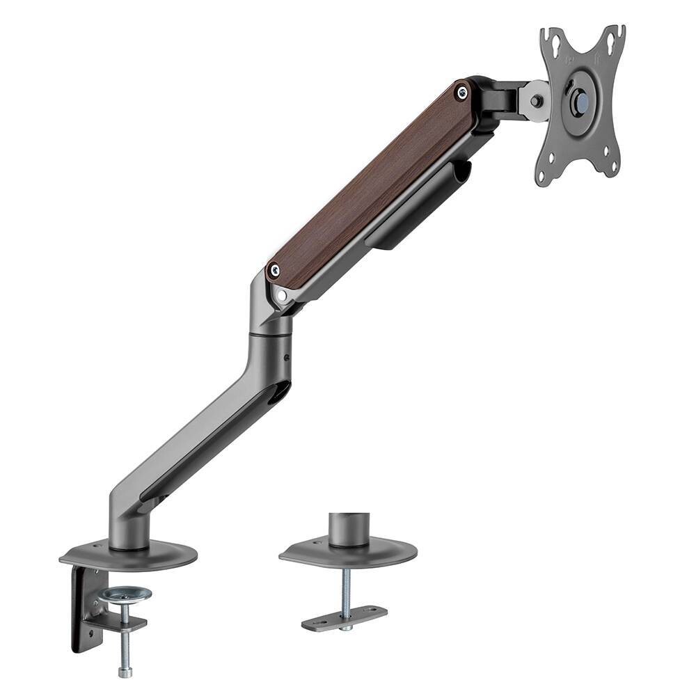 BRATECK SINGLE MONITOR STAND ECONOMICAL SPRING-ASSISTED MONITOR ARM FIT 17"-32" MONITOR UP TO 9KG VESA 75X75/100X100 LDT63-C012