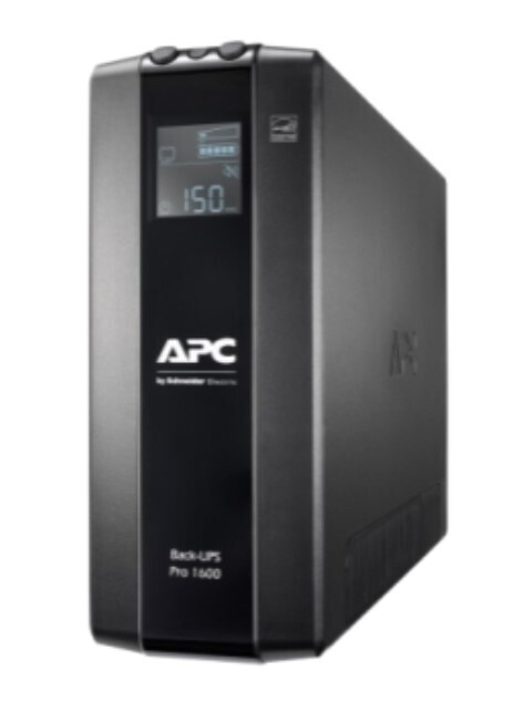 APC Back-UPS Pro, 1600VA/960W, Tower, 230V, 8x IEC C13 outlets, AVR, LCD, User Replaceable Battery BR1600MI