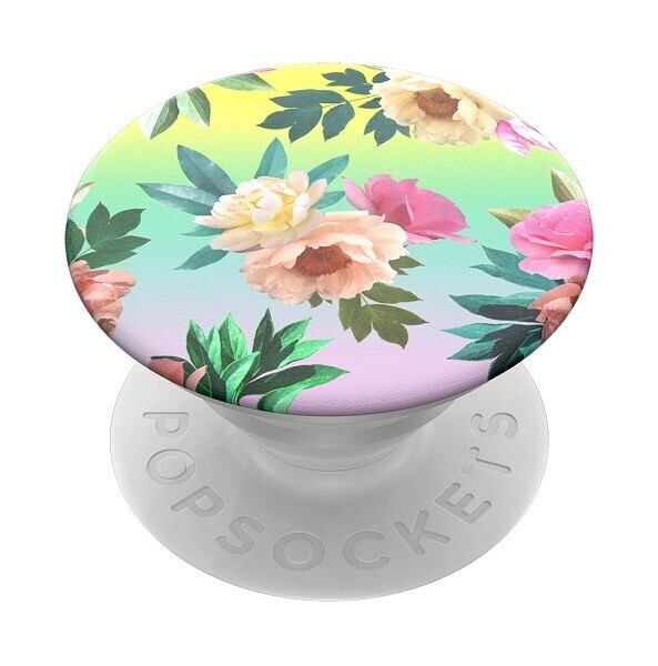 PopSockets Swappable- Chrome Flora