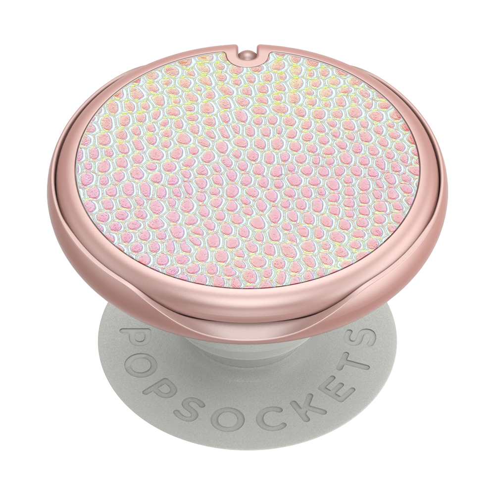 PopGrip Mirror Premium- Shimmer PU Blush