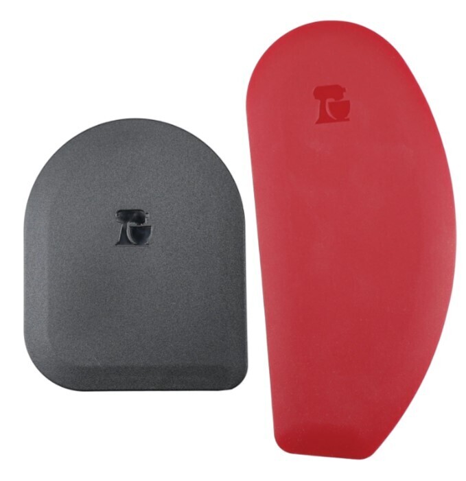 KitchenAid Bowl Scrapers Set of 2 - Red &amp; Black
